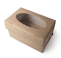 Коробка для 2 капкейков 16*10*10 см 100 шт